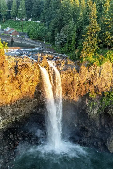 Framed Print : USA, Washington State, Snoqualmie Falls