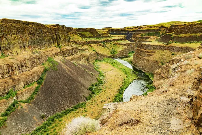 Framed Print : USA, Washington State, Whitman County, Palouse. River running through a canyon Framed Print : USA, Washington State, Whitman County, Palouse. River running through a canyon