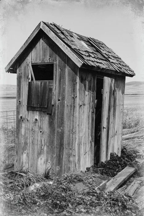 Framed Print : USA, Washington State, Whitman County, Palouse. Bauer Road. Outhouse Framed Print : USA, Washington State, Whitman County, Palouse. Bauer Road. Outhouse
