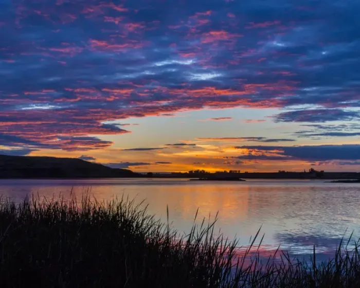 Framed Print : USA, Washington. Sunset on Scooteney Reservior Framed Print : USA, Washington. Sunset on Scooteney Reservior