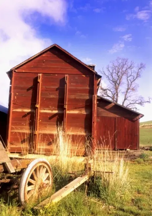 Framed Print : USA, Washington, Walla Walla, barn