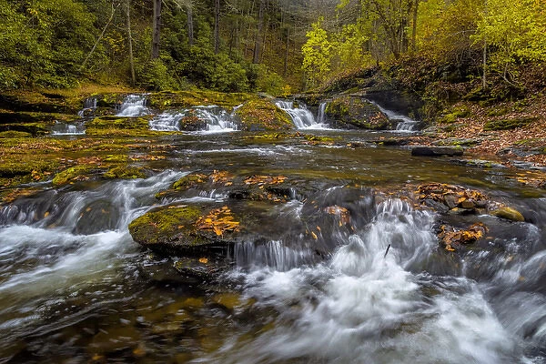 USA, West Virginia, Delaware Watergap Recreational Area. Landscape of Dingmans Falls cascades