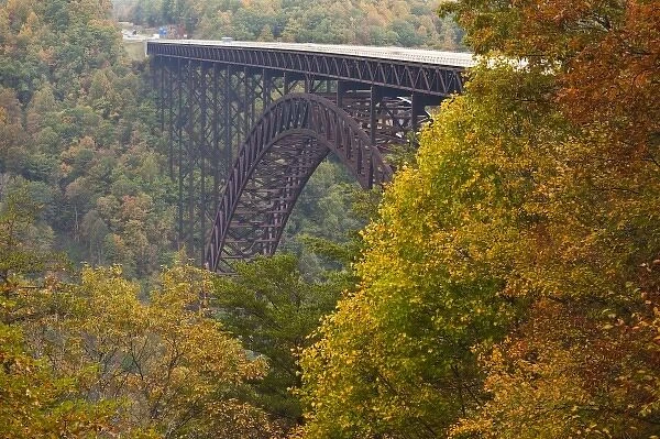 USA, West Virginia, Fayetteville. New River Gorge National River, New River Gorge Bridge