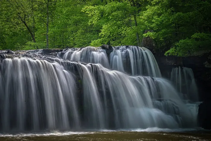 Framed Print : USA, West Virginia, New River Gorge National Park. river waterfalls and forest in spring Framed Print : USA, West Virginia, New River Gorge National Park. river waterfalls and forest in spring