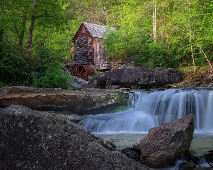 Framed Print : USA, West Virginia, New River Gorge National Park. Landscape with vintage grist mill Framed Print : USA, West Virginia, New River Gorge National Park. Landscape with vintage grist mill