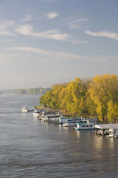 USA-WISCONSIN-Mississippi River Valley-La Crosse: Boat Marina on the Mississippi