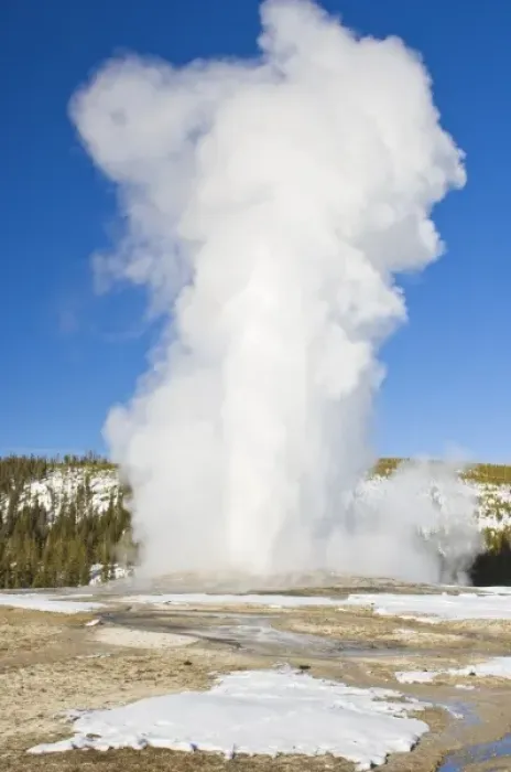 Framed Print : USA, WY, Yellowstone NP, Old Faithful Geyser Framed Print : USA, WY, Yellowstone NP, Old Faithful Geyser