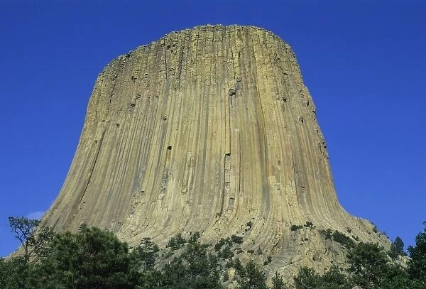 USA, Wyoming, Devils Tower, Devils Tower National Monument, 867 high