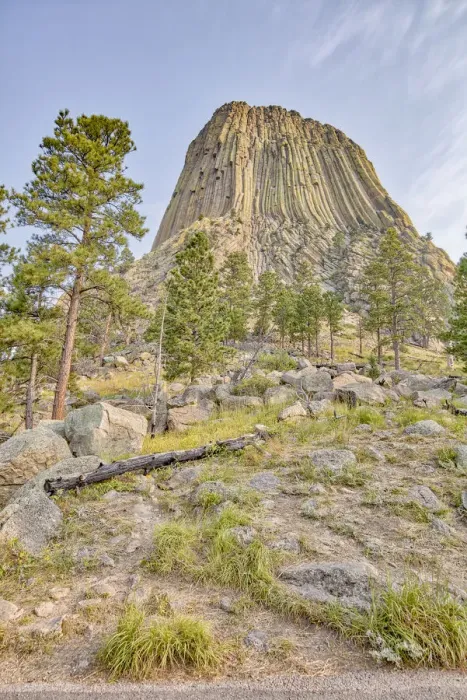 Framed Print : USA, Wyoming, Devils Tower National Park. Devils Tower landscape. Credit as Framed Print : USA, Wyoming, Devils Tower National Park. Devils Tower landscape. Credit as