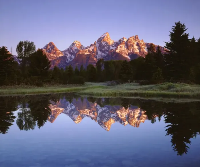 Framed Print : USA; Wyoming; Grand Teton National Park. ; Grand Tetons reflecting in the Snake River Framed Print : USA; Wyoming; Grand Teton National Park. ; Grand Tetons reflecting in the Snake River