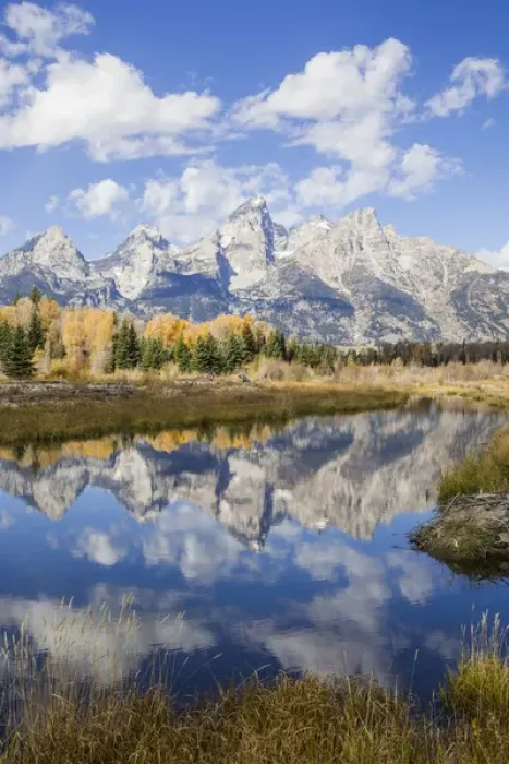 Framed Print : USA, Wyoming, Grand Teton National Park, the Grand Teton Mountains are reflected Framed Print : USA, Wyoming, Grand Teton National Park, the Grand Teton Mountains are reflected