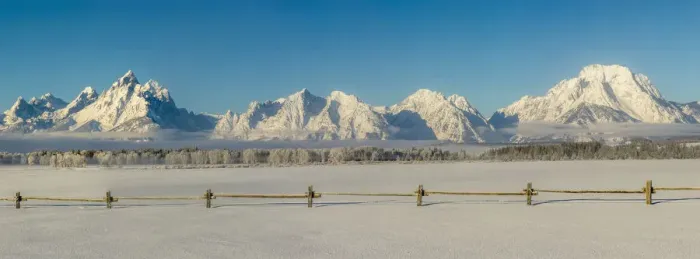 Framed Print : USA, Wyoming, Grand Teton National Park, winter landscape Framed Print : USA, Wyoming, Grand Teton National Park, winter landscape
