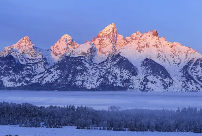 Framed Print : USA, Wyoming, Grand Teton National Park, winter landscape Framed Print : USA, Wyoming, Grand Teton National Park, winter landscape