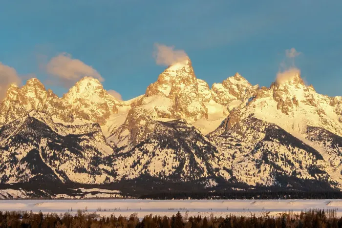 Framed Print : USA, Wyoming, Grand Teton National Park. Grand Tetons in winter Framed Print : USA, Wyoming, Grand Teton National Park. Grand Tetons in winter