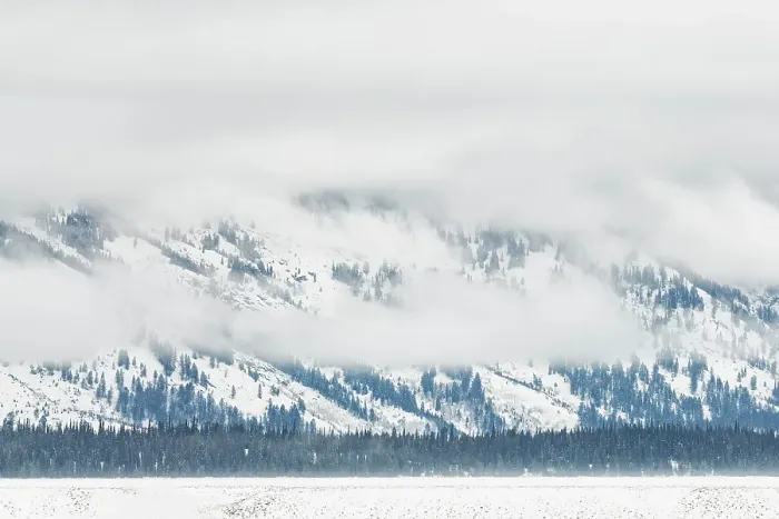 Framed Print : USA, Wyoming, Grand Teton National Park, Jackson. The Teton Range enshrouded in clouds Framed Print : USA, Wyoming, Grand Teton National Park, Jackson. The Teton Range enshrouded in clouds