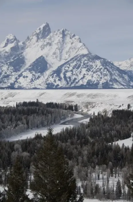 Framed Print : USA, Wyoming. Grand Teton National Park. Winter park overlook Framed Print : USA, Wyoming. Grand Teton National Park. Winter park overlook