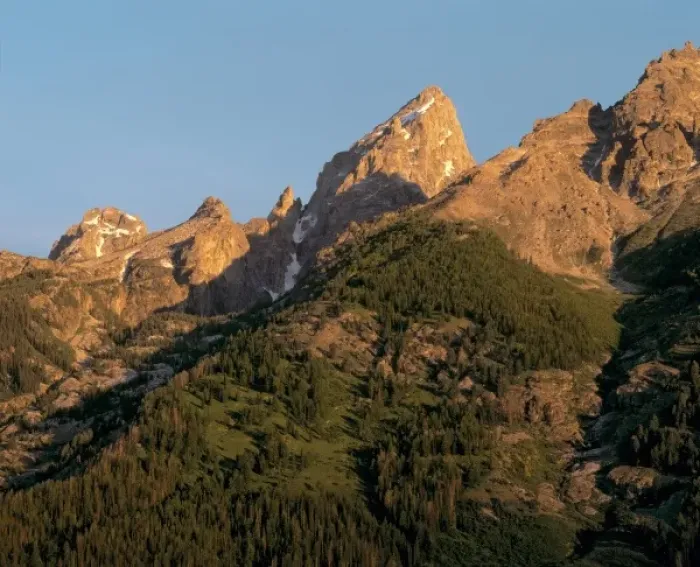 Framed Print : USA, Wyoming, Grand Teton NP. Forests reach almost to the flanks of the Grand Tetons Framed Print : USA, Wyoming, Grand Teton NP. Forests reach almost to the flanks of the Grand Tetons