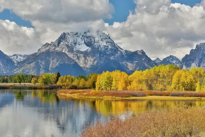 Framed Print : USA, Wyoming. Grand Tetons National Park Snake River viewed from Oxbow Bend with Tetons mountains in reflection Framed Print : USA, Wyoming. Grand Tetons National Park Snake River viewed from Oxbow Bend with Tetons mountains in reflection