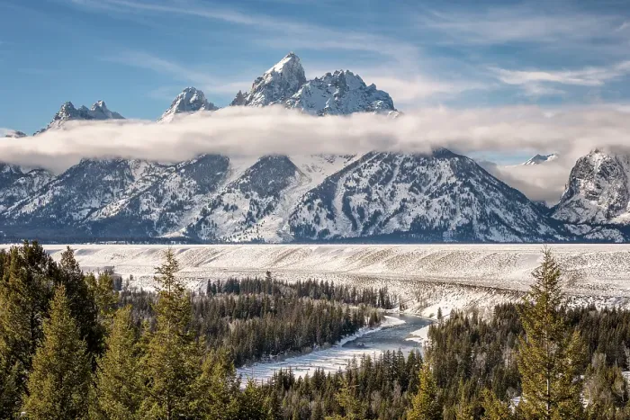 Framed Print : USA, Wyoming, Jackson. Grand Teton National Park, The Snake River and the Tetons