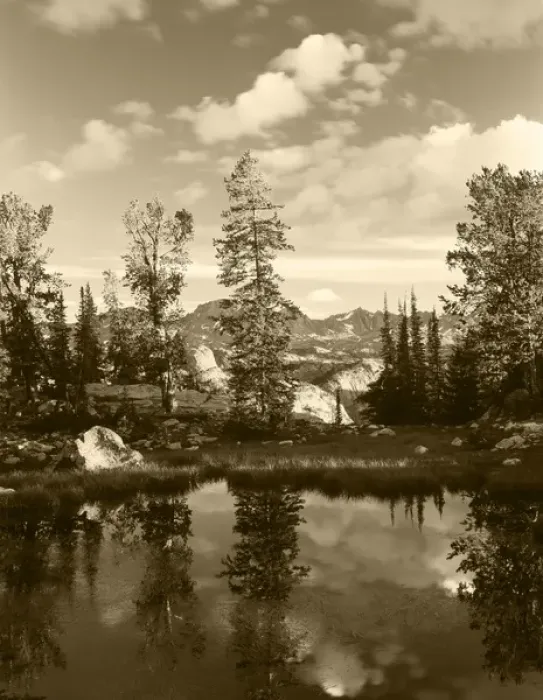 Framed Print : USA, Wyoming, Landscape with reflection of lake Framed Print : USA, Wyoming, Landscape with reflection of lake