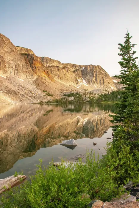 Framed Print : USA, Wyoming, Medicine Bow National Forest. Landscape with mountain and Lake Marie reflection. ©Cathy & Gordon Illg / Jaynes Gallery / DanitaDelimont.com Framed Print : USA, Wyoming, Medicine Bow National Forest. Landscape with mountain and Lake Marie reflection. ©Cathy & Gordon Illg / Jaynes Gallery / DanitaDelimont.com