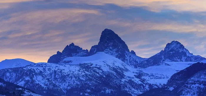 Framed Print : USA, Wyoming. Panoramic sunset of Grand Teton and clouds from west side of Tetons Framed Print : USA, Wyoming. Panoramic sunset of Grand Teton and clouds from west side of Tetons