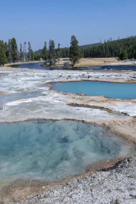 Framed Print : USA, Wyoming, Yellowstone National Park, Biscuit Basin, Black Diamond Pool