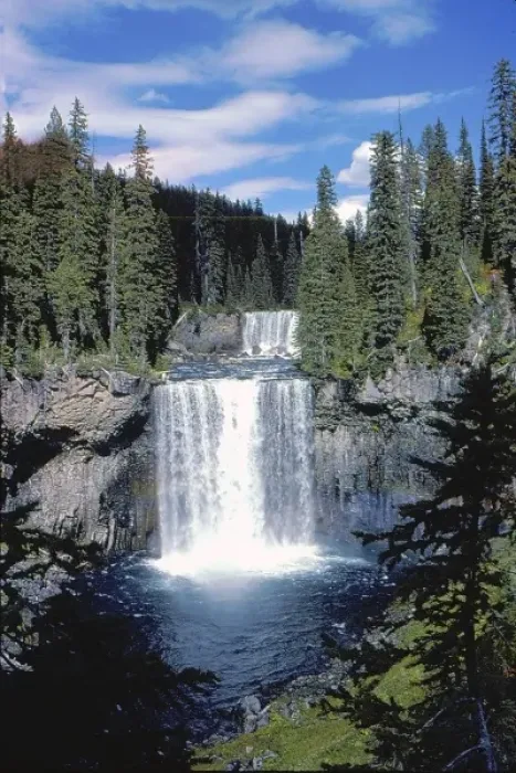 Framed Print : USA, Wyoming, Yellowstone NP, Colonade Falls