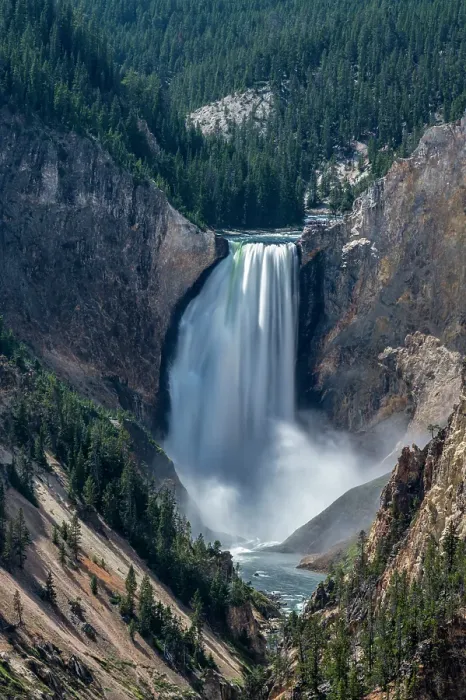 Framed Print : USA, Wyoming. Yellowstone River, Lower Falls and Grand Canyon, Yellowstone National Park Framed Print : USA, Wyoming. Yellowstone River, Lower Falls and Grand Canyon, Yellowstone National Park