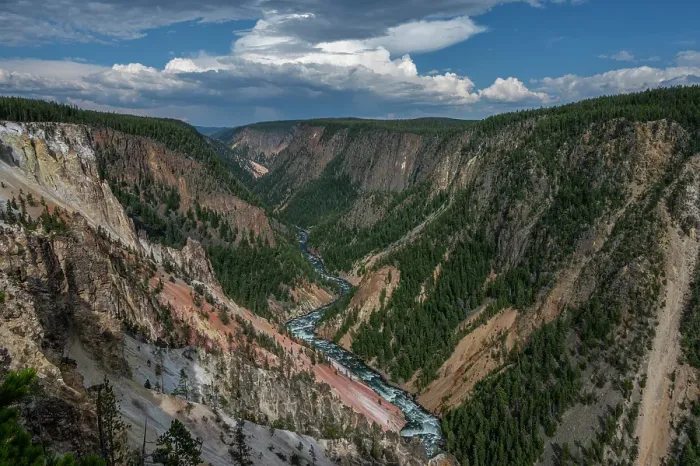 Framed Print : USA, Wyoming. Yellowstone River and Grand Canyon, Yellowstone National Park from Inspiration Point Framed Print : USA, Wyoming. Yellowstone River and Grand Canyon, Yellowstone National Park from Inspiration Point