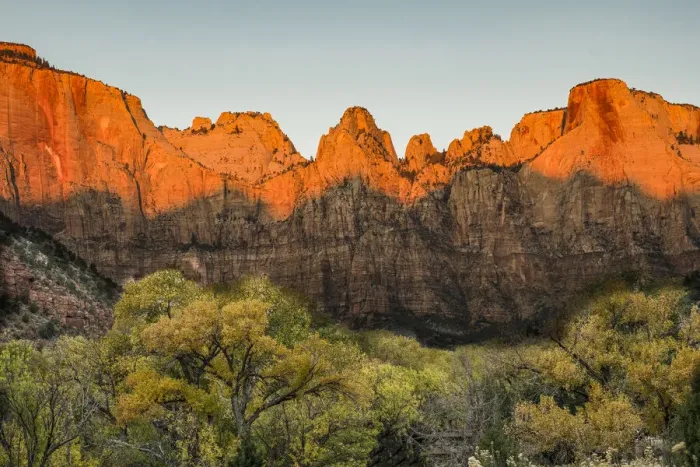 Framed Print : USA, Zion National Park, Temples & Towers, sunrise