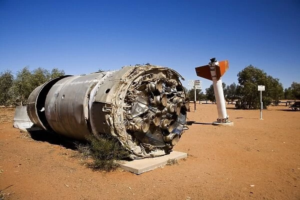 Used Black Arrow R3 Rocket used for launching a satelite in 1971, William Creek, Oodnadatta Track