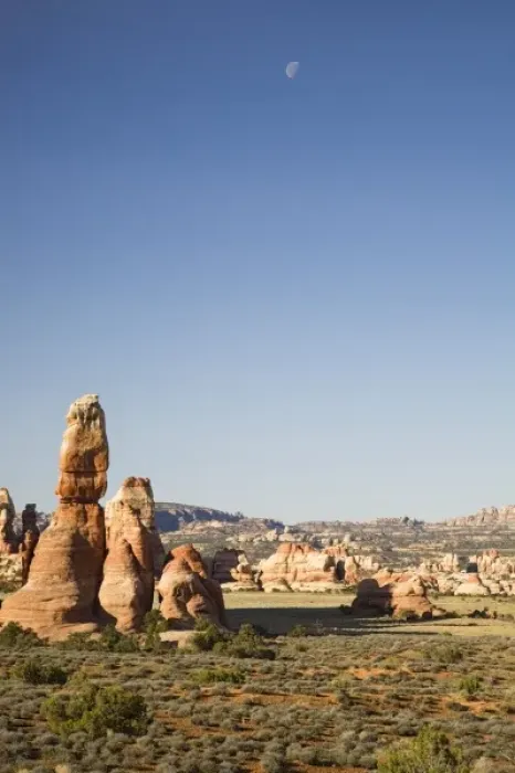 Framed Print : Utah, Canyonlands NP, The Needles, Rock spires at Chesler Park Framed Print : Utah, Canyonlands NP, The Needles, Rock spires at Chesler Park