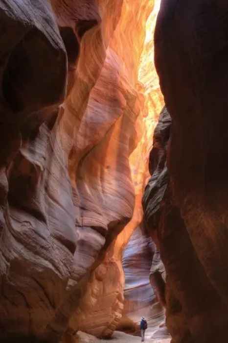 Framed Print : Utah, Paria Canyon-Vermillion Cliffs Wilderness, Buckskin Gulch, 21 mile long slot canyon