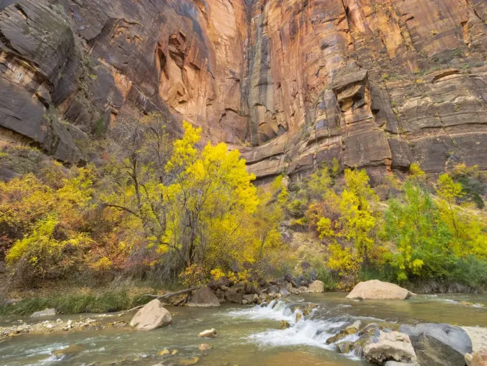 Framed Print : Utah, Zion National Park, Virgin River Framed Print : Utah, Zion National Park, Virgin River