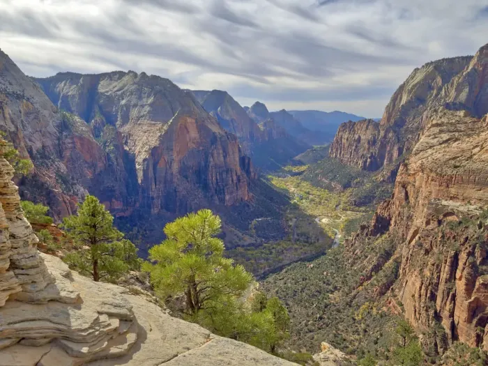 Framed Print : Utah, Zion National Park, Zion Canyon, view from Angels Landing Framed Print : Utah, Zion National Park, Zion Canyon, view from Angels Landing