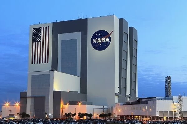 VAB building at sunrise, Cape Canaveral, KSC, Titusville, Florida