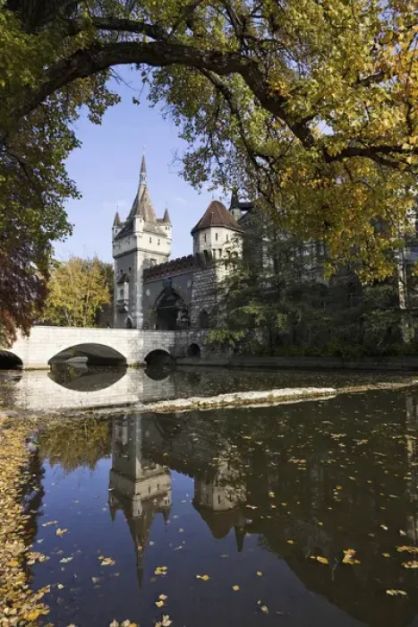 Framed Print : Vajdahunyad Castle in Budapest during fall, Hungary Framed Print : Vajdahunyad Castle in Budapest during fall, Hungary