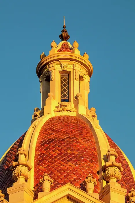 Framed Print : Valencia Town Hall cupola or dome, Plaza del Ayuntamiento, Valencia, Spain