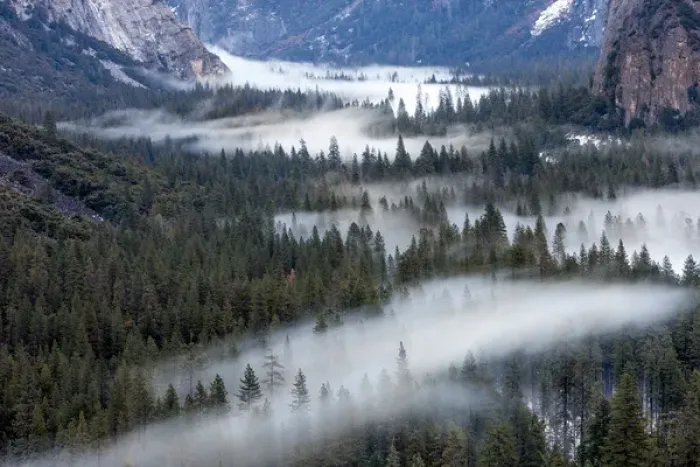 Framed Print : Valley mist. Yosemite, California, US Framed Print : Valley mist. Yosemite, California, US
