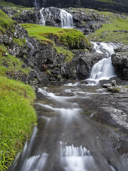 The valley of Saksun, one of the main attractions of the Faroe Islands. The island Streymoy