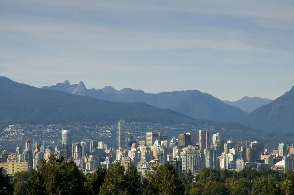 Vancouver skyline from Queen Elizabeth Park, Vancouver, BC, Canada