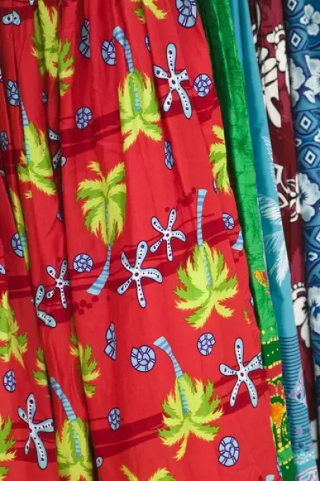 Framed Print : VANUATU, Efate Island, PORT VILA. Waterfront Market, island fabrics Framed Print : VANUATU, Efate Island, PORT VILA. Waterfront Market, island fabrics