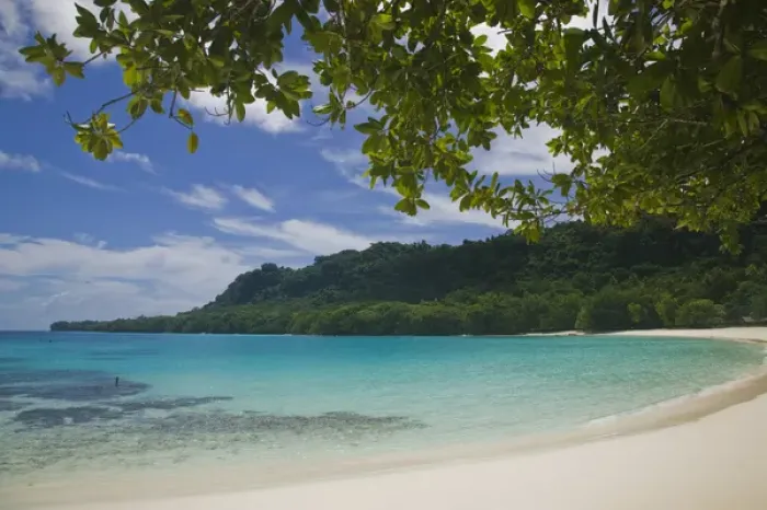 Framed Print : VANUATU, Espiritu Santo Island, CHAMPAGNE BEACH. Champagne Beach, the Best on Santo