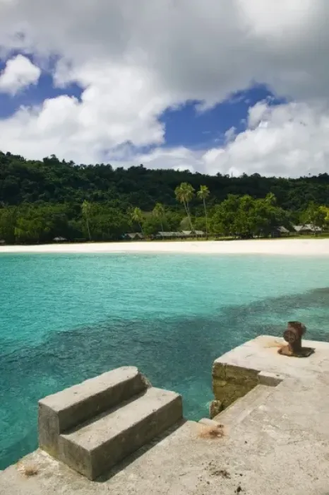 Framed Print : Vanuatu, Espiritu Santo Island, Champagne Beach. Champagne Beach, the Best on Santo