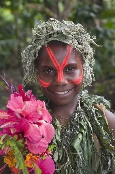 Vanuatu, Tanna Island, Fetukai. Black Magic and Kava Test Tour, Villagers in Native Dress
