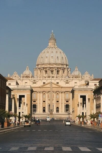 Vatican City State. Viev of the Papal Basilica of Saint Peter (St. Peters Basilica)