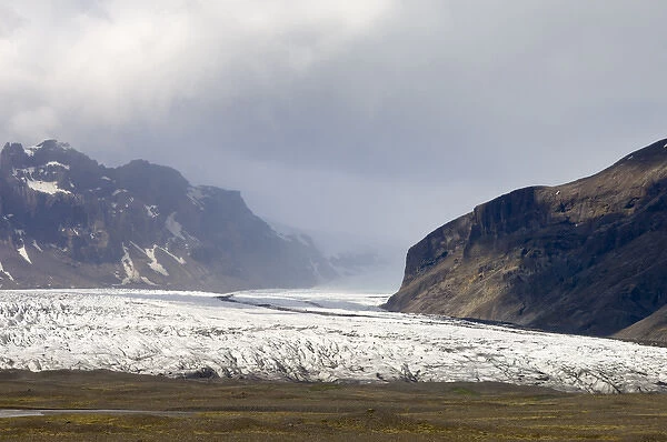 Vatnajokull glacier, Skaftafell National Park, South coast, Iceland