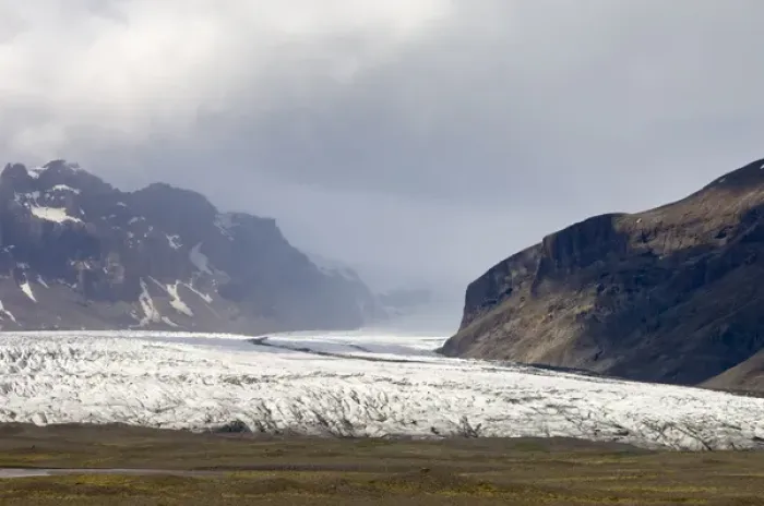 Framed Print : Vatnajokull glacier, Skaftafell National Park, South coast, Iceland