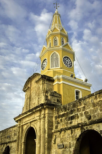 The venerable clock tower - Torre del Reloj - looks out over the Plaza de la Paz